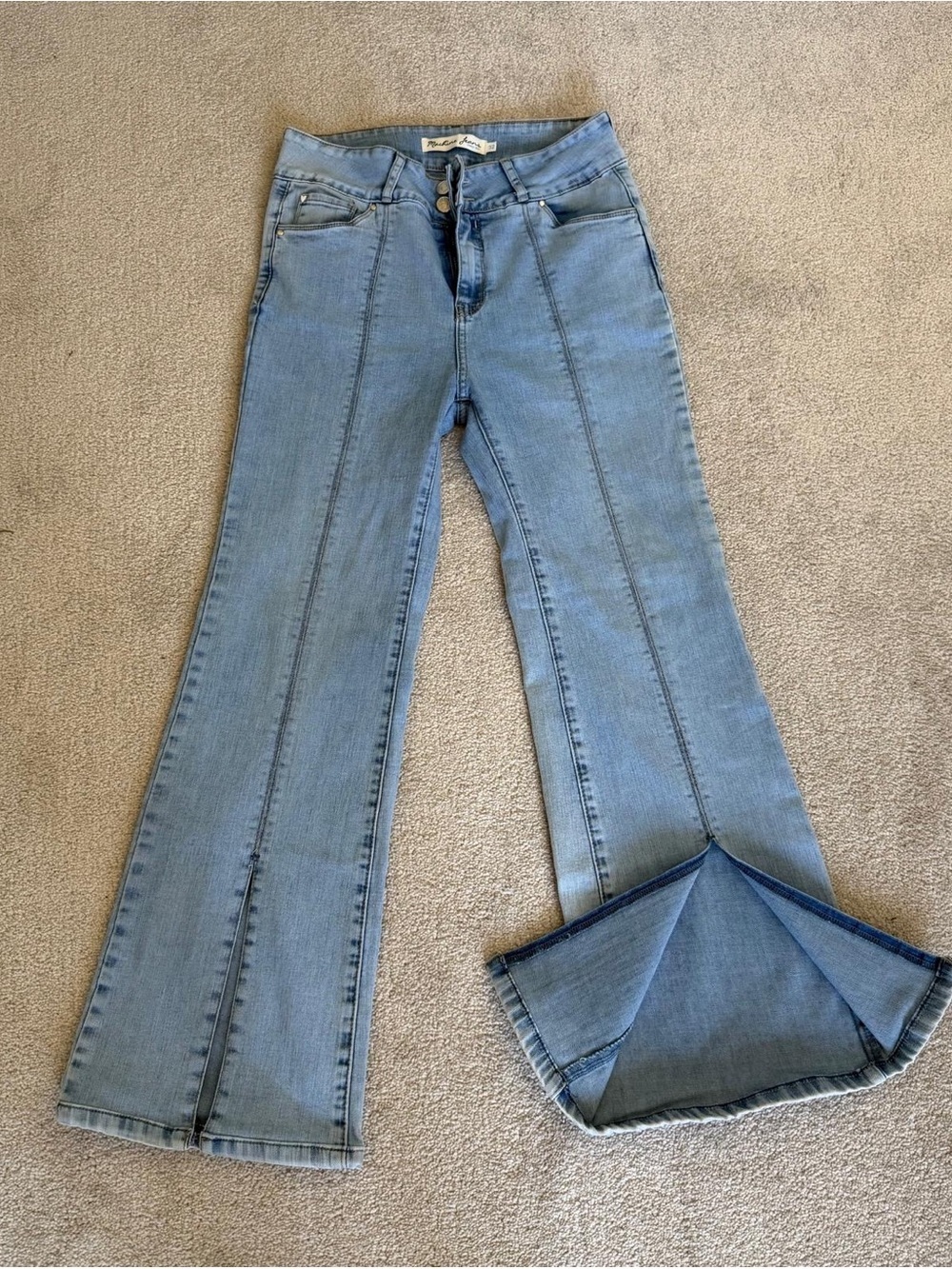 Machine Light Blue Flare Jeans